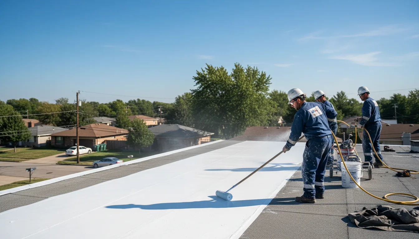 Commercial roof coating in Beallsville, OH near me